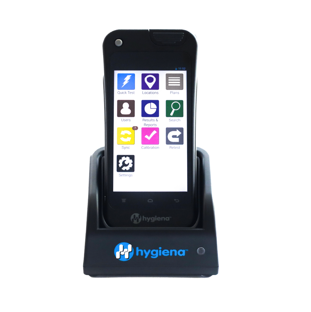 ensure hygiena product with a touch screen