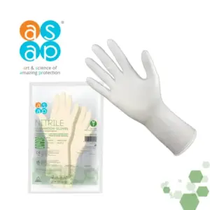 500 Pairs White Cleanroom Nitrile PF Gloves