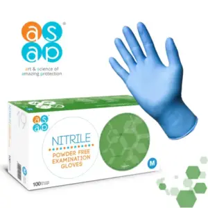 1000 Nitrile PF Exam Gloves Blue