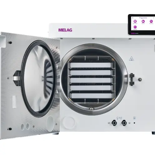 23L Class B veterinary 23L Autoclave Open View