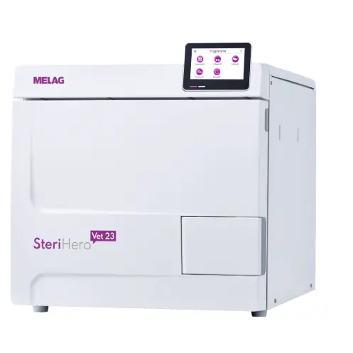 23L Class B veterinary 23L Autoclave Side View
